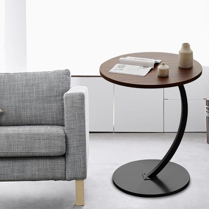 Table d'appoint bois et métal
