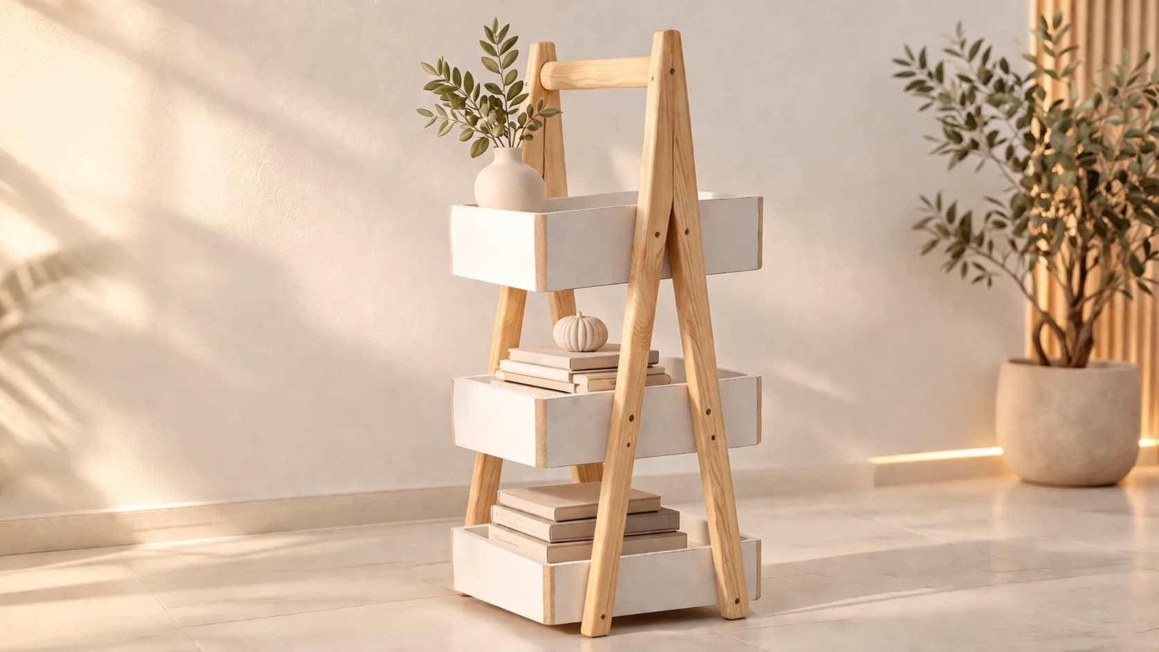 Étagère Échelle Rangement